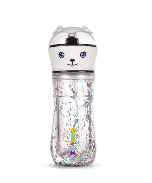 QuKidz Buddy Puppy - 12oz Tritan Kids Shimmering Bottle