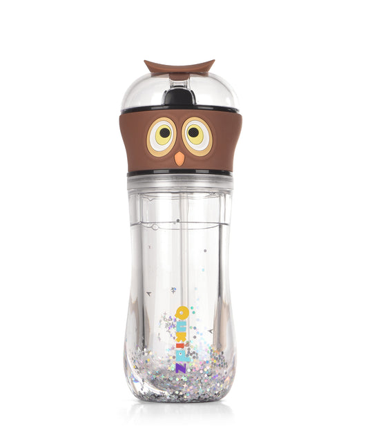QuKidz Willowy Owl - 12oz Kids Tritan Shimmering Bottle